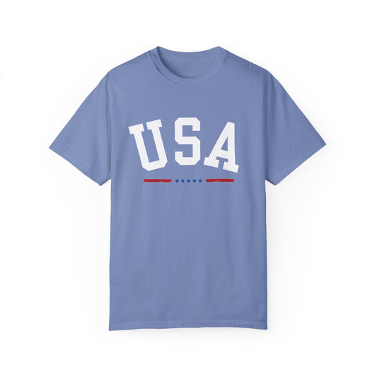 USA Flag Shirt, Varsity USA Tshirt, USA Comfort Colors Shirt, American Flag Tee, Usa Comfort Colors Tee, Usa Shirt