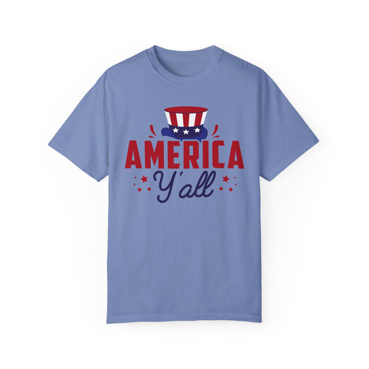 America Y'all Shirt,  USA Tshirt, American Flag Comfort Colors Shirt, Comfort Colors Usa Flag Tee, USA Comfort Colors Tee, USA Shirt
