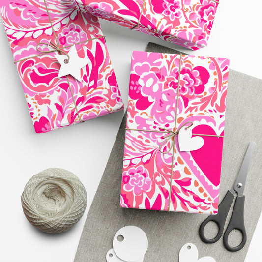 Valentine Wrapping Paper, Valentine's Day Gift Wrap