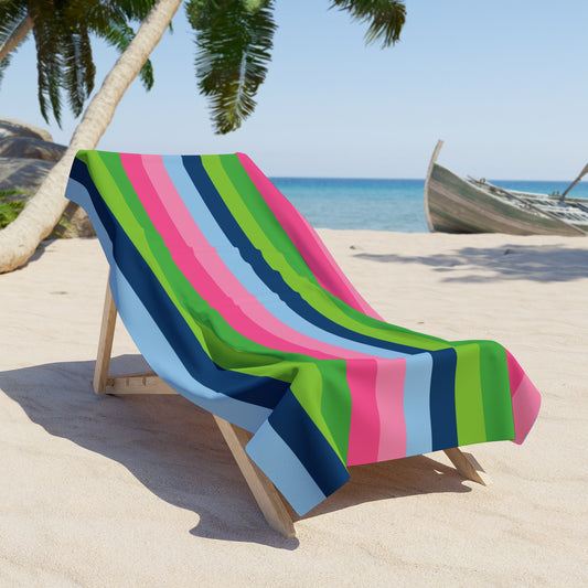 Multi Color Striped Beach Towel