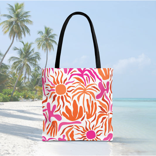 Boho Retro Beach Vibe Tote Bag, Travel Bag, Vacation