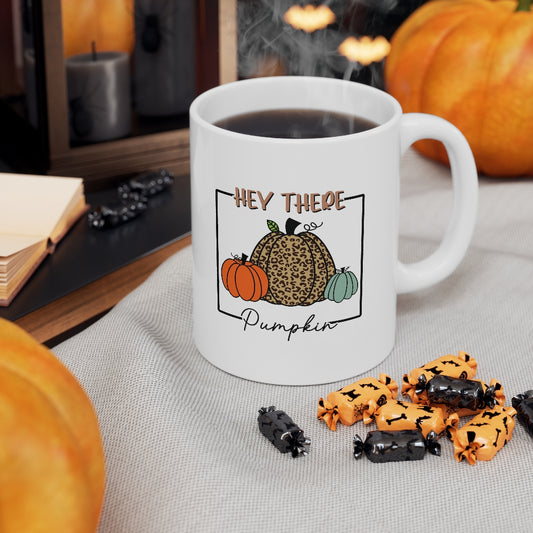 Hey There Pumpkin Ceramic Mug | 11oz | Coffee | Hot Cocoa