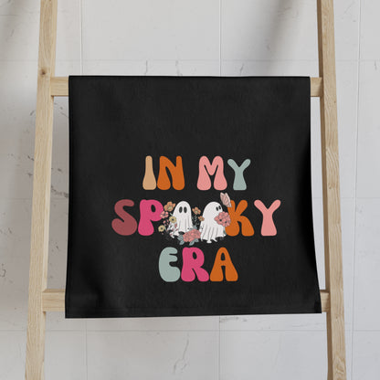 In My Spooky Era Halloween Hand Towel, Kitchen Towel, Bathroom Hand Towel, Preppy Pink Towel, Hostess Gift