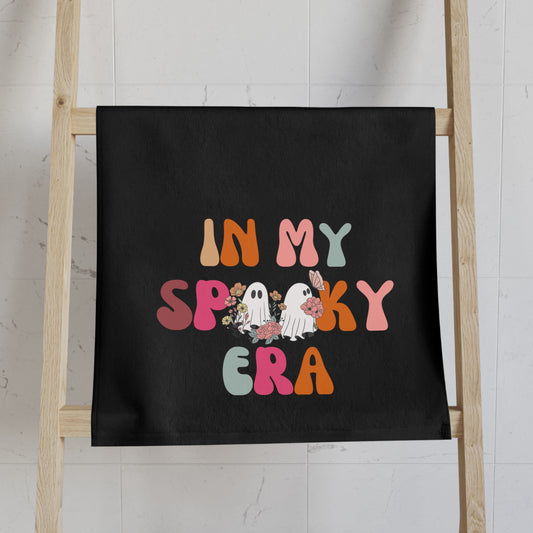 In My Spooky Era Halloween Hand Towel, Kitchen Towel, Bathroom Hand Towel, Preppy Pink Towel, Hostess Gift