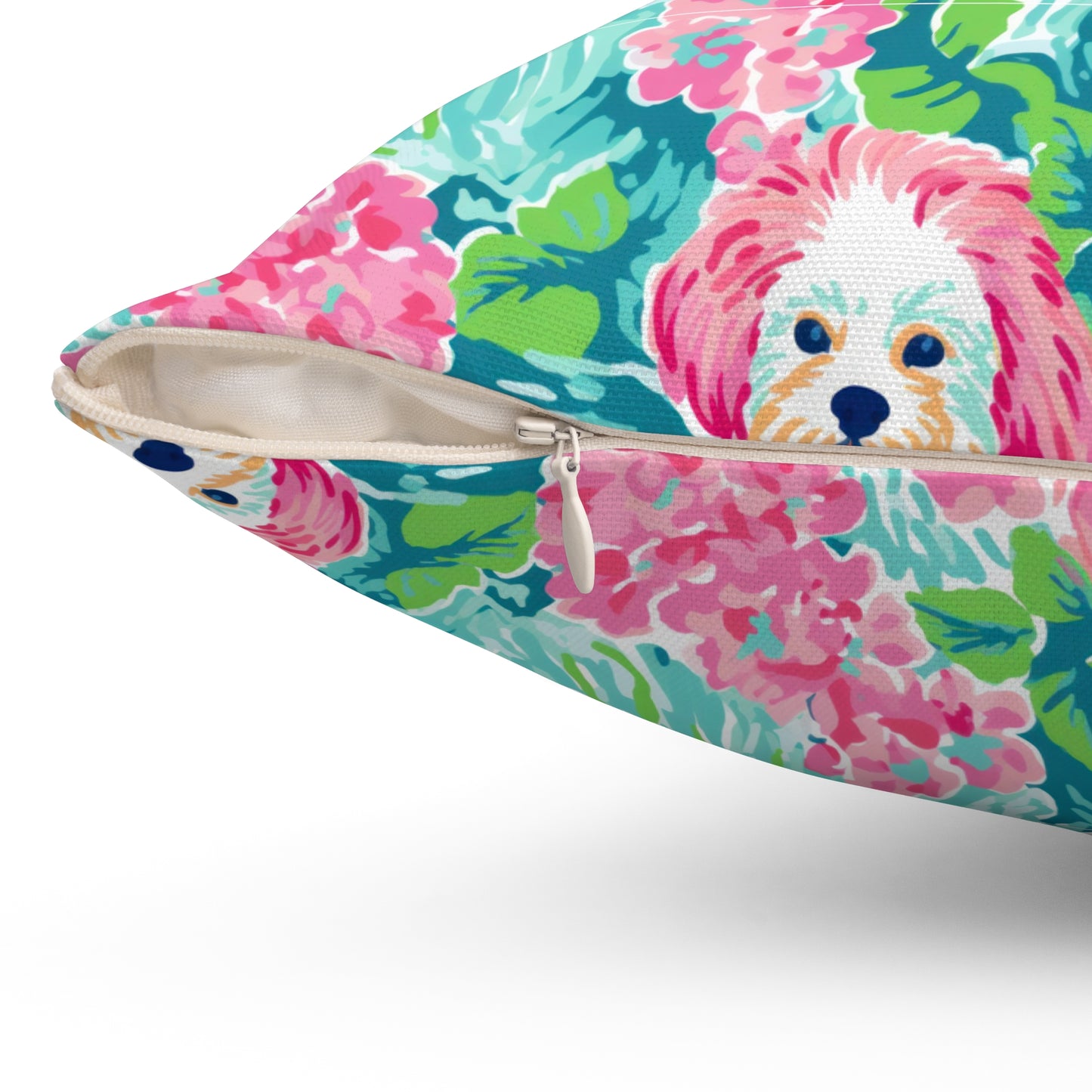 Dog Pillow, Home Decor, Preppy Room Decor, Pet Throw Pillow, Pet Pillow, Beach Home, Dorm Decor, Shih Tzu, Yorkie, Small Dog