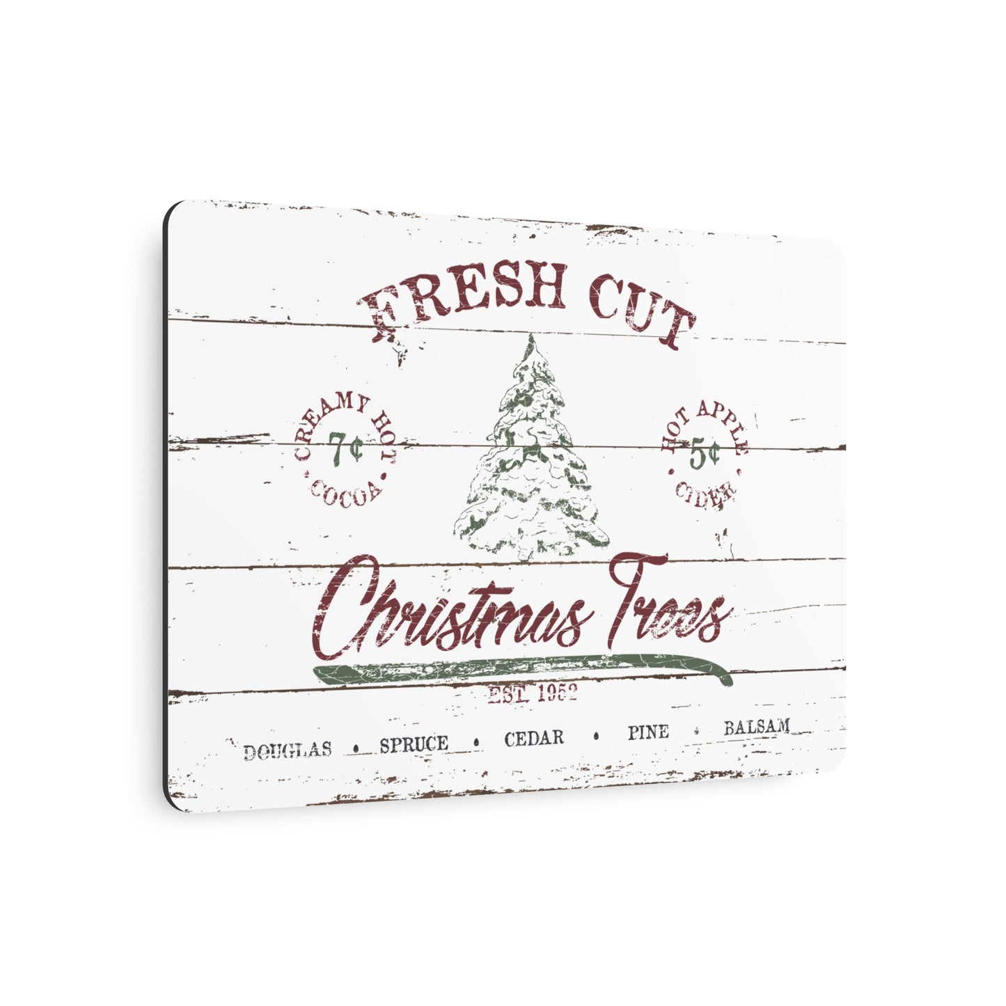 Christmas Trees Sign Rustic Farmhouse Christmas Art Wall