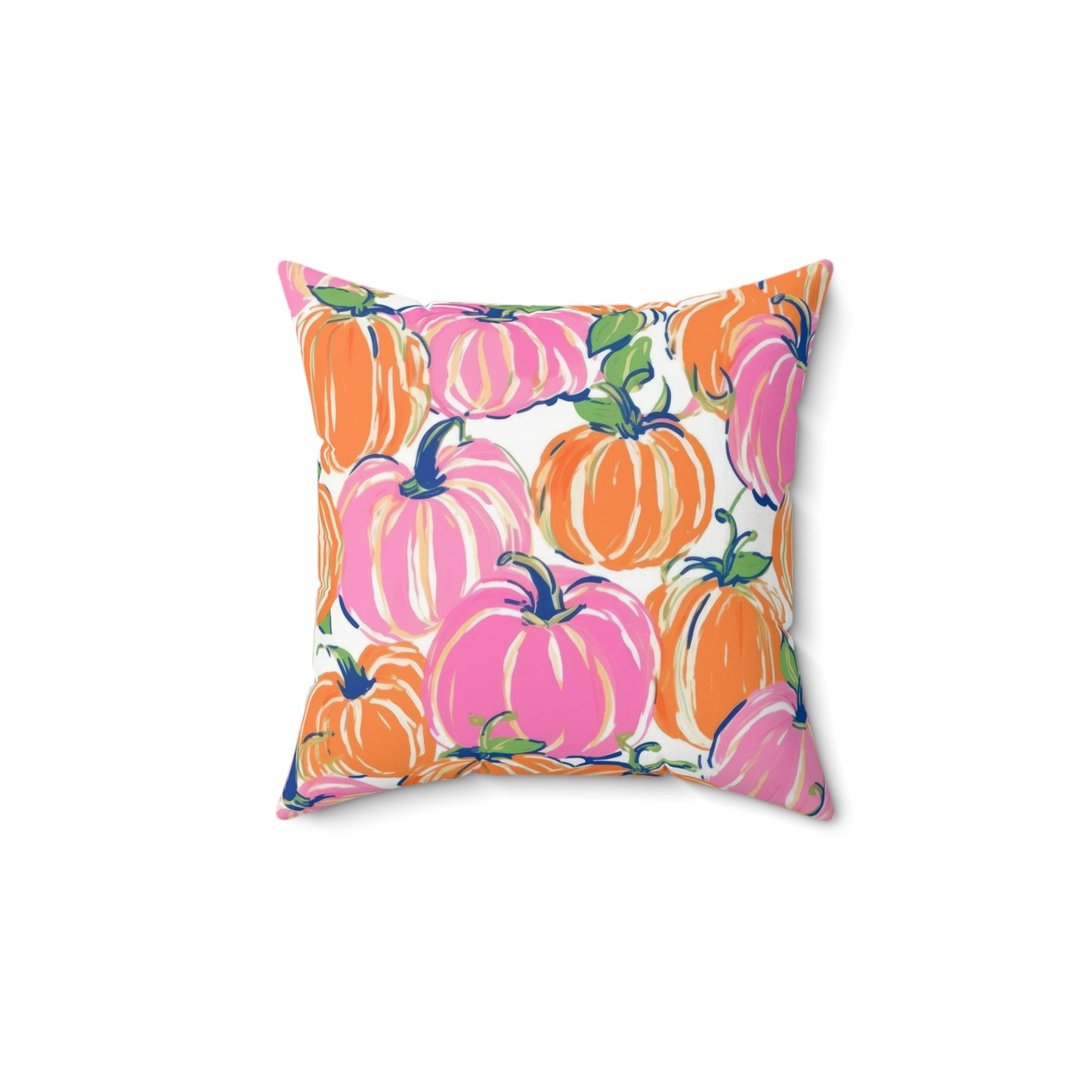 Fall Pumpkin Decor, Pumpkin Decor, Preppy Room Decor, Pumpkin Throw Pillow, Beach Home, Dorm Decor, White Background