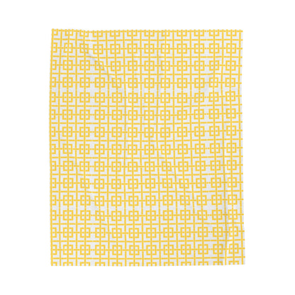 Plush Blanket - Yellow Grossgrain