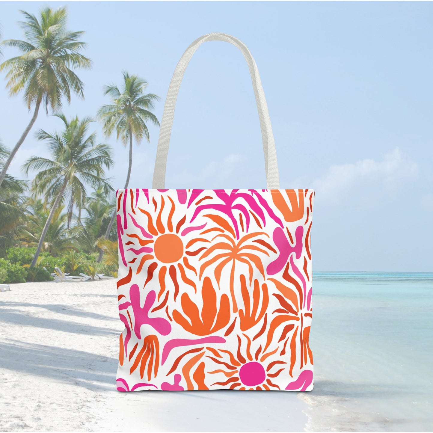 Boho Retro Beach Vibe Tote Bag, Travel Bag, Vacation