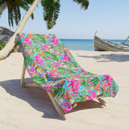 Pink Elephant Beach Towel