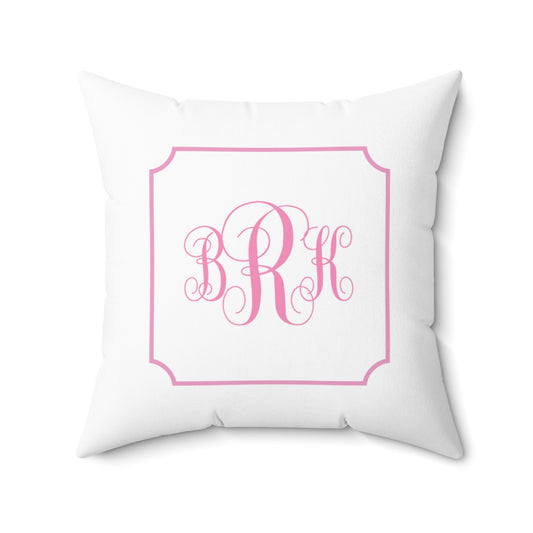 Monogram Pillow, Dorm Decor, Dorm Room Decor, Preppy Room Decor, Monogram