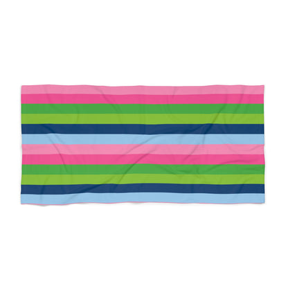 Multi Color Striped Beach Towel