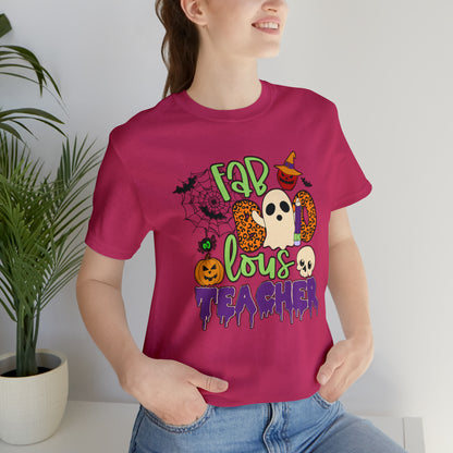 Teacher Shirt, Fab BOO lous Teacher Halloween Shirt, Free Broom Rides Shirt, Cute Witch Shirt, Ghost Shirt, Halloween Shirt