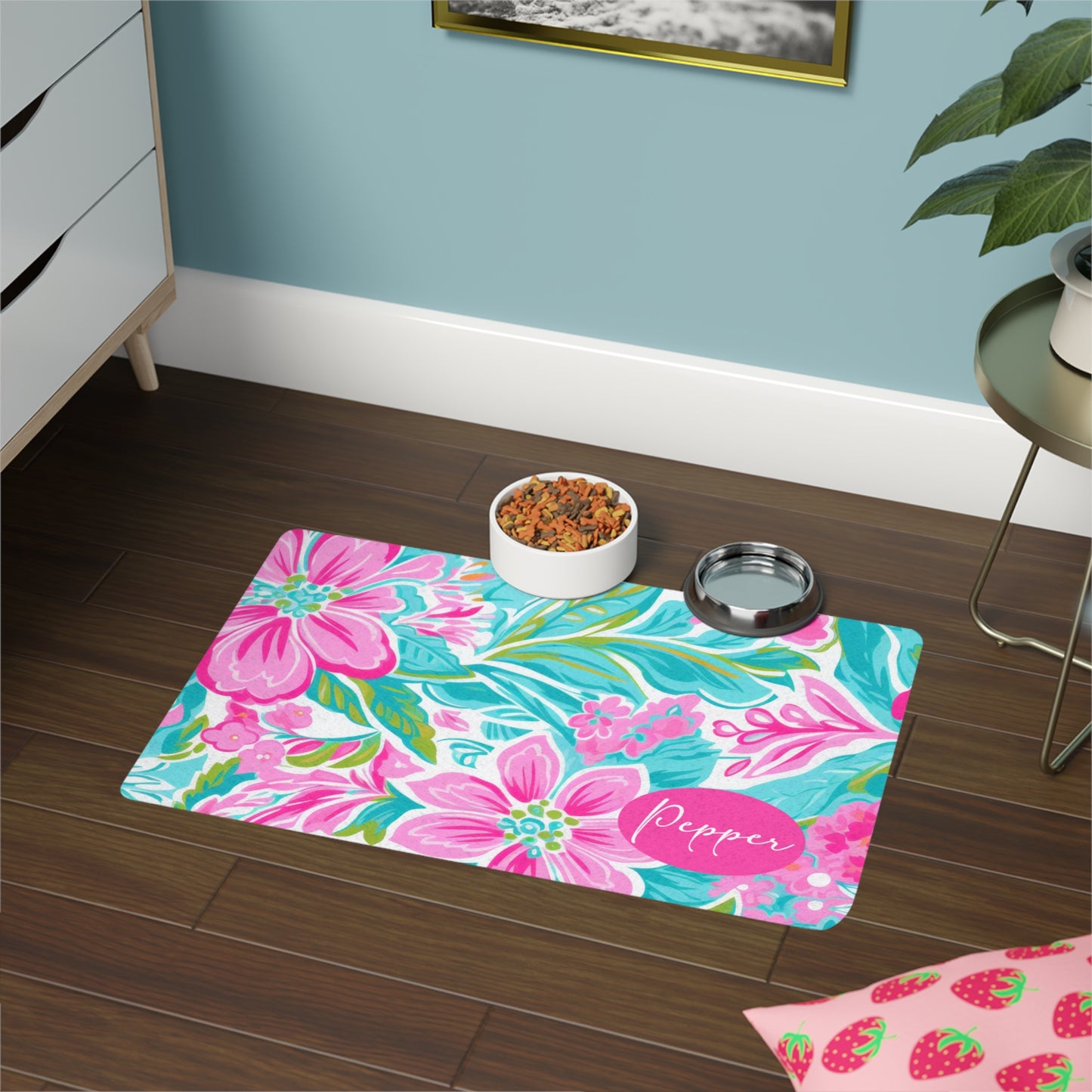 Personalized Pet Food Mat