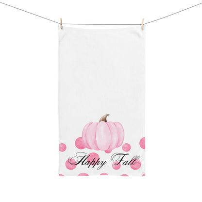 Halloween Hand Towel, Kitchen Towel, Bathroom Hand Towel, Preppy Pink Towel, Hostess Gift