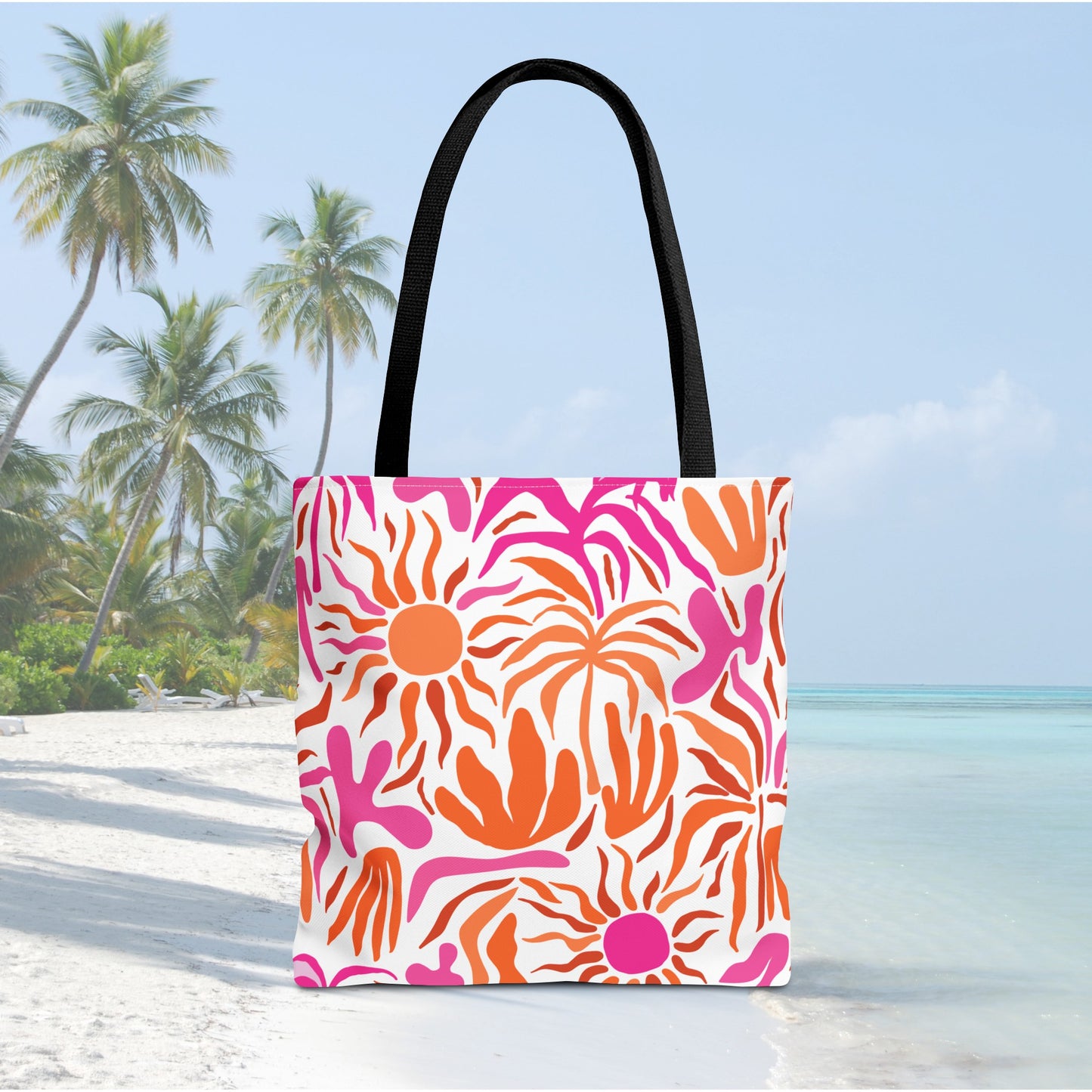 Boho Retro Beach Vibe Tote Bag, Travel Bag, Vacation