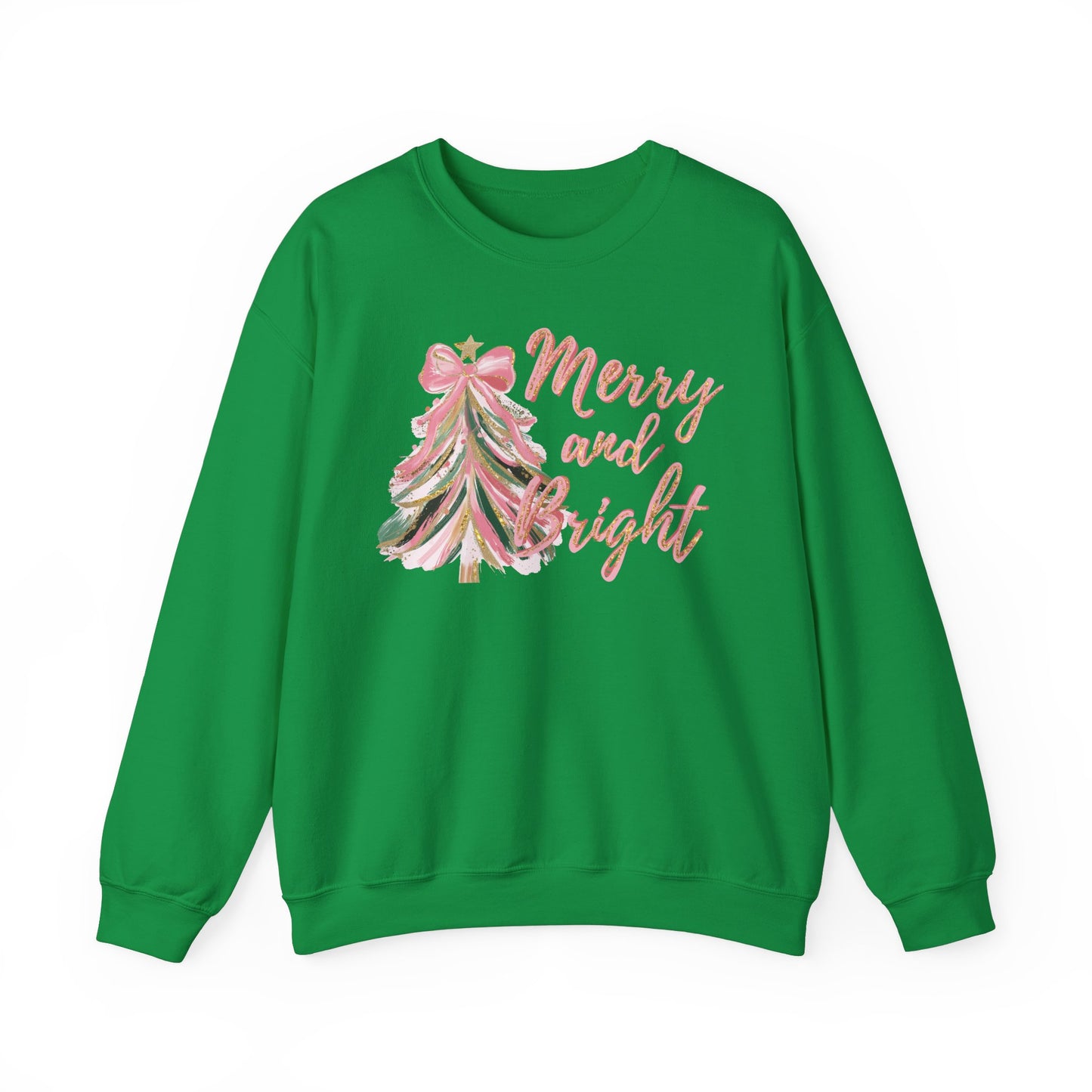 Merry and Bright Crewneck Sweatshirt, Christmas Sweatshirt