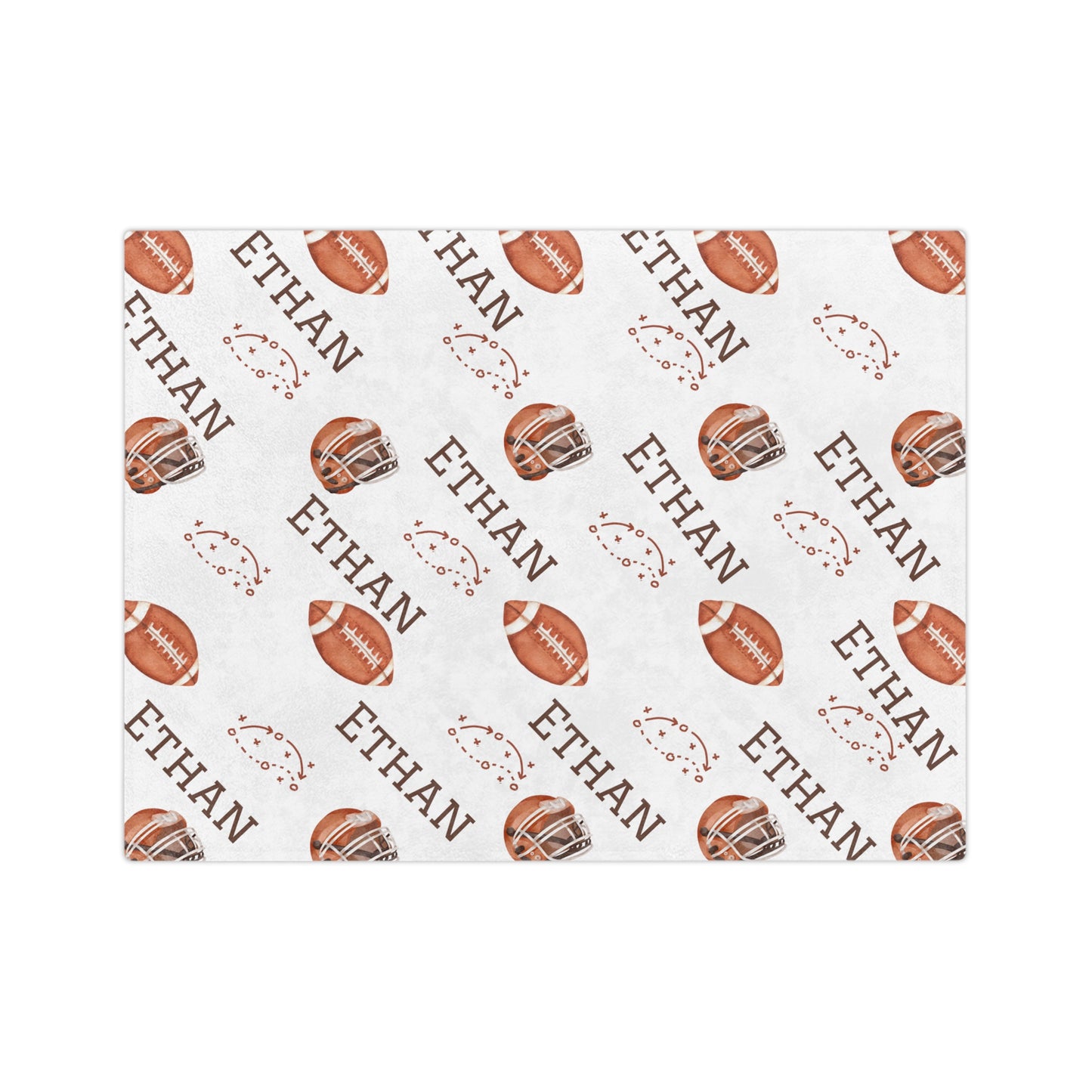 Personalized Football Blanket