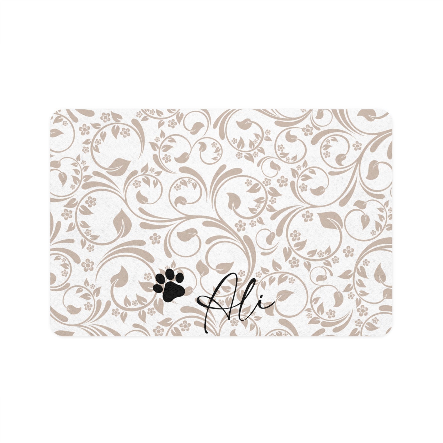 Personalized Pet Food Mat