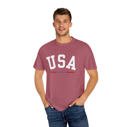 USA Flag Shirt, Varsity USA Tshirt, USA Comfort Colors Shirt, American Flag Tee, Usa Comfort Colors Tee, Usa Shirt