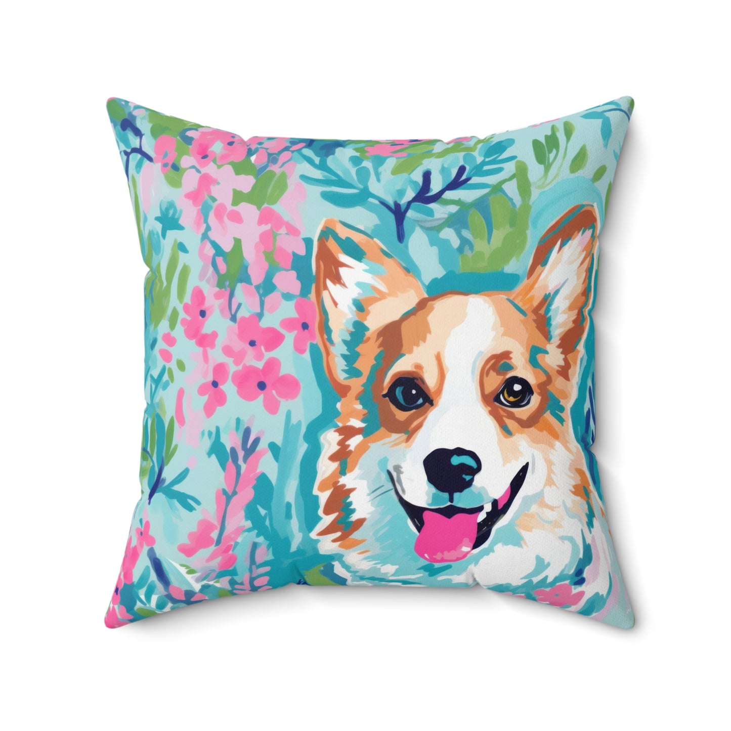 Dog Pillow, Home Decor, Preppy Room Decor, Pet Throw Pillow, Pet Pillow, Beach Home, Dorm Decor, Corgi