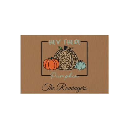 Personalized Hey There Pumpkin Outdoor Rug | Fall | Home Decor