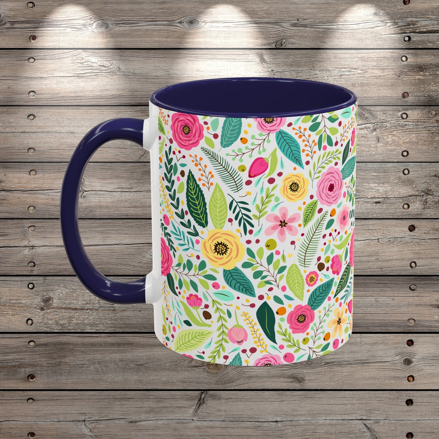 Custom Wildflowers Coffee Mug for Nature Lover Gardener Birthday Gift for Her Mug