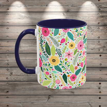 Custom Wildflowers Coffee Mug for Nature Lover Gardener Birthday Gift for Her Mug