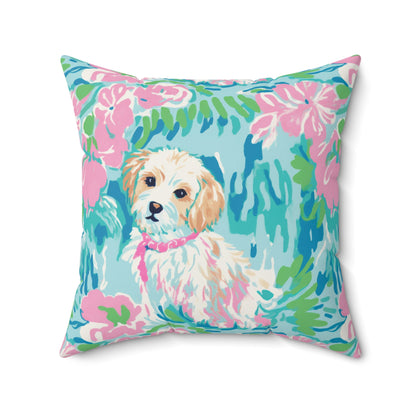 Dog Pillow, Home Decor, Preppy Room Decor, Pet Throw Pillow, Pet Pillow, Beach Home, Dorm Decor, Maltese