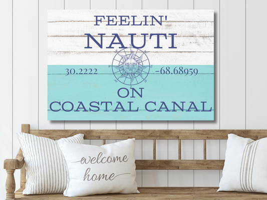 Coastal Persnalized Sign for Beach House