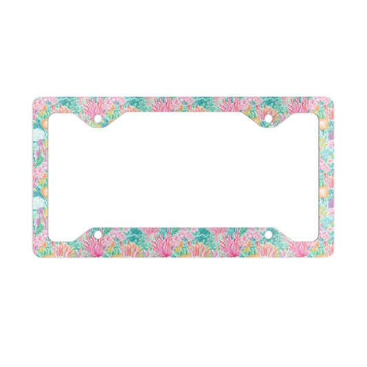 Coral License Plate Frame