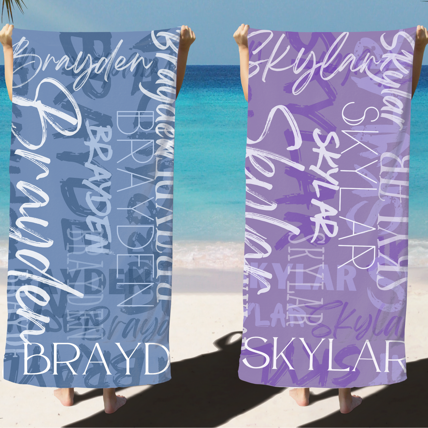 Personalized Name Beach Towel