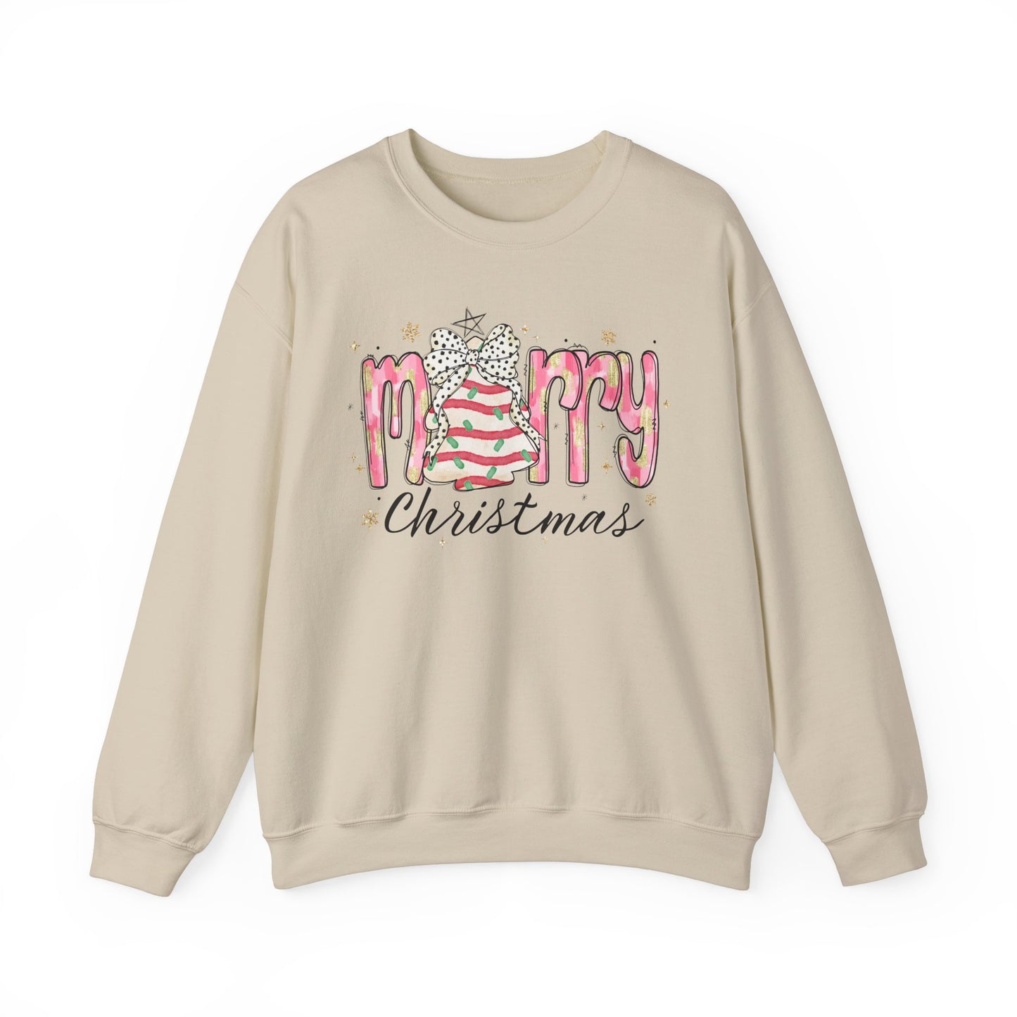 Merry Christmas Sweatshirt, Christmas Cake Shirt