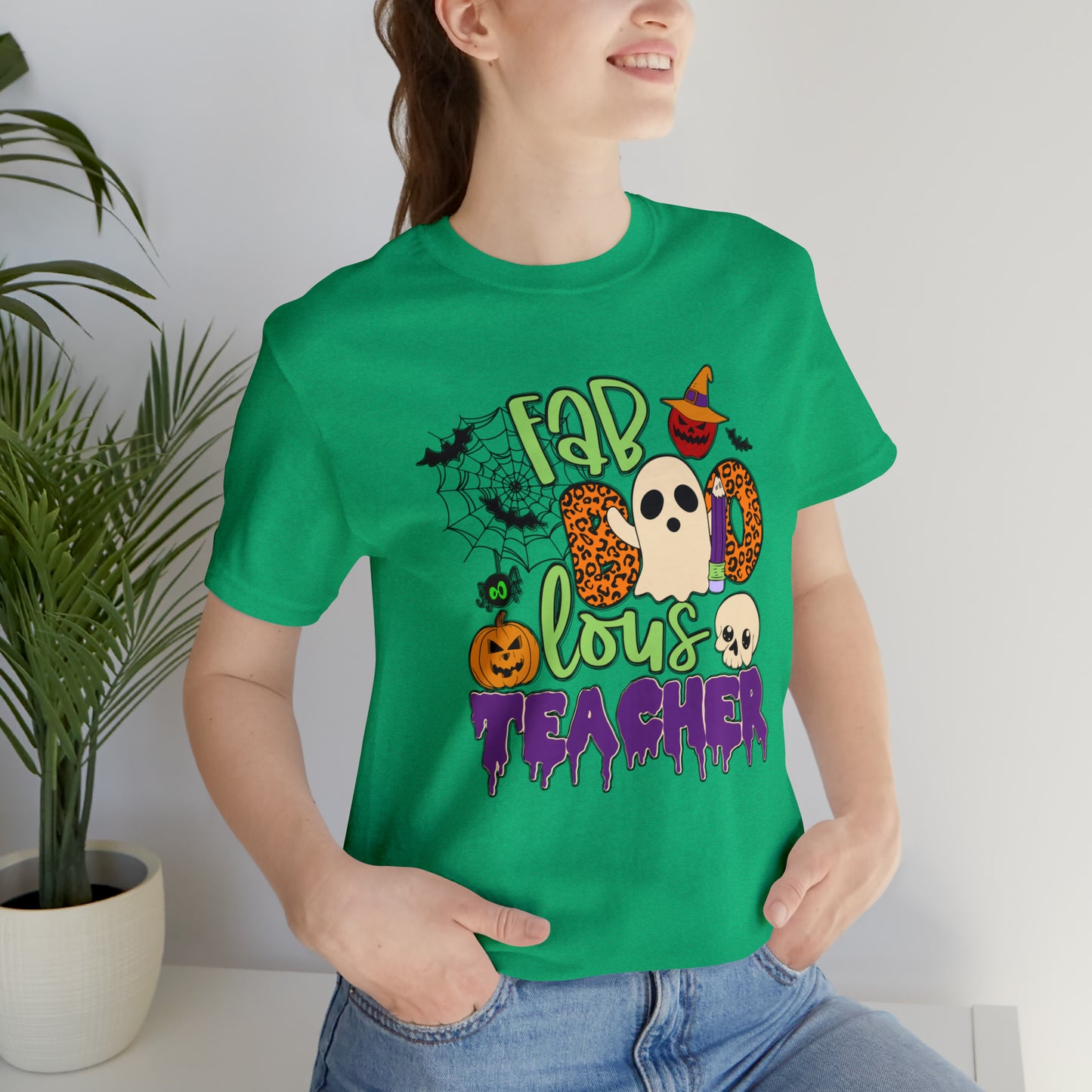 Teacher Shirt, Fab BOO lous Teacher Halloween Shirt, Free Broom Rides Shirt, Cute Witch Shirt, Ghost Shirt, Halloween Shirt