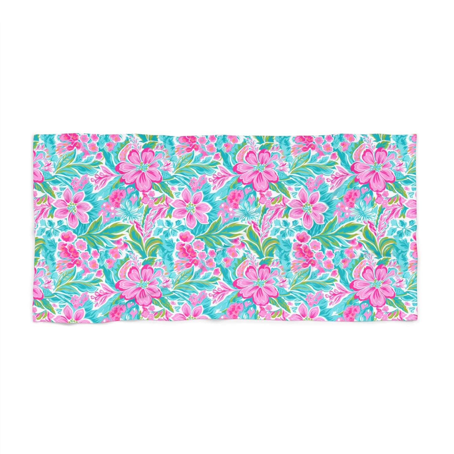 Tropical Hibiscus Beach Towel