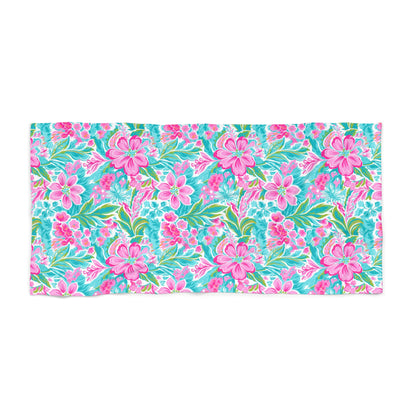 Tropical Hibiscus Beach Towel