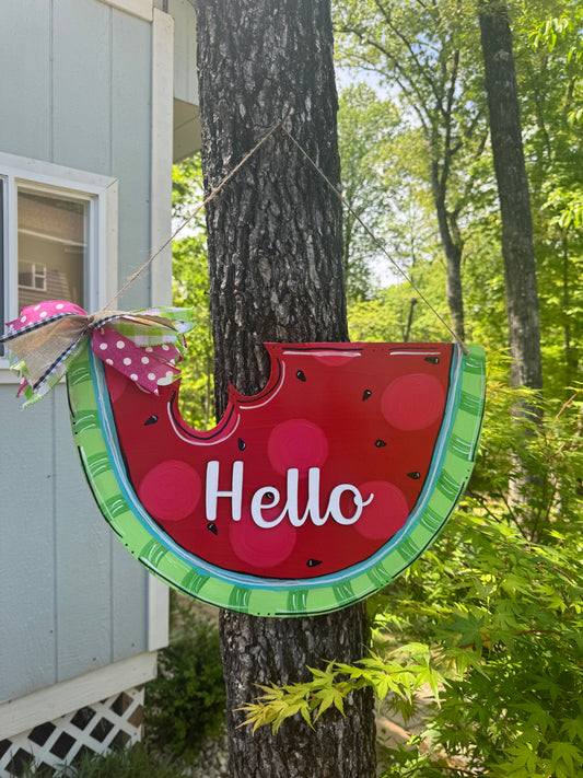 Summer Door Hanger, Watermelon