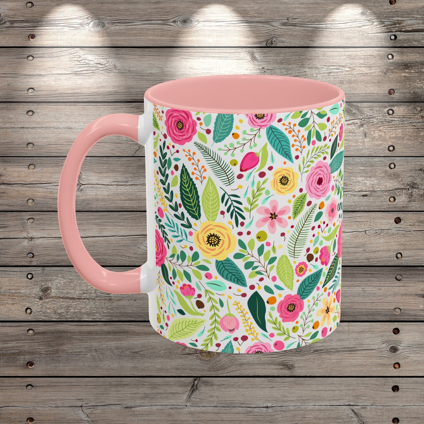 Custom Wildflowers Coffee Mug for Nature Lover Gardener Birthday Gift for Her Mug