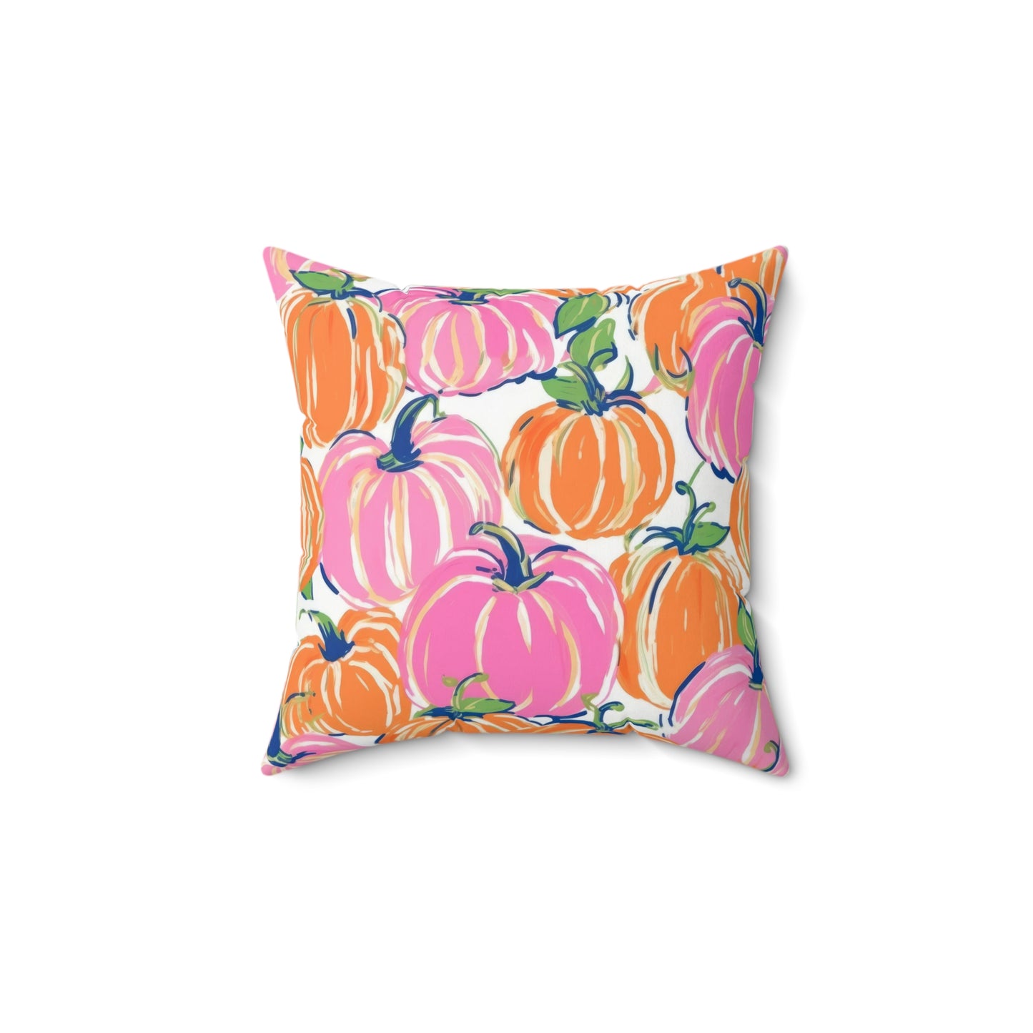 Fall Pumpkin Decor, Pumpkin Decor, Preppy Room Decor, Pumpkin Throw Pillow, Beach Home, Dorm Decor, White Background