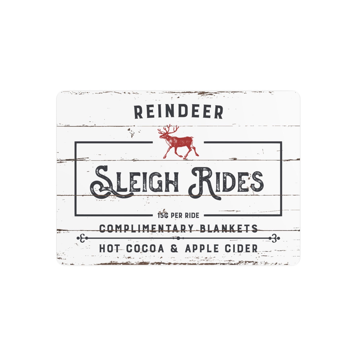 Customized Sign Sleigh Rides Sign Rustic Farmhouse Christmas Art