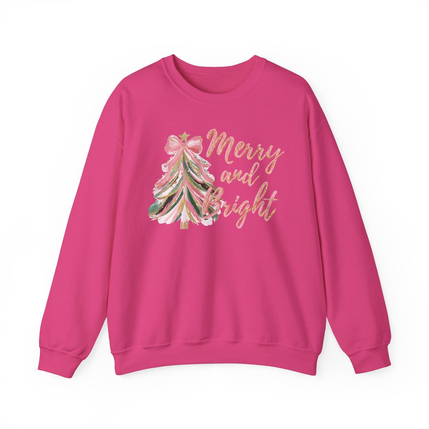 Merry and Bright Crewneck Sweatshirt, Christmas Sweatshirt