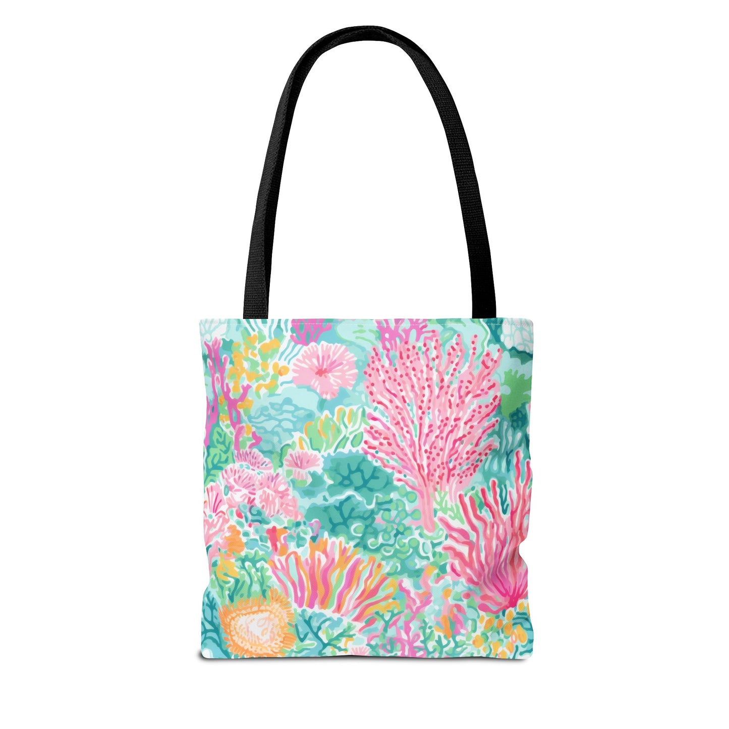 Preppy Pink Coral Ocean Tote Bag