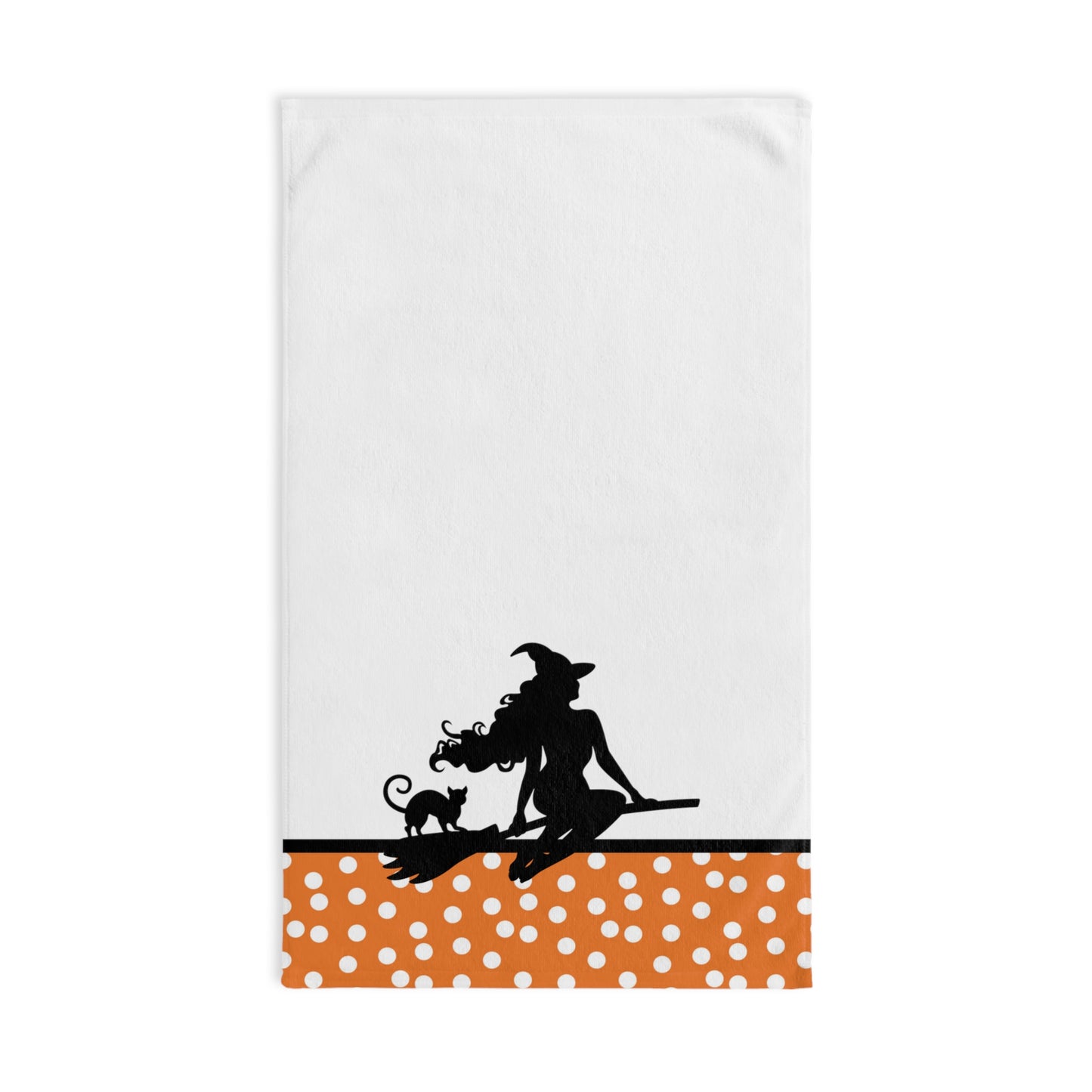 Halloween Hand Towel, Kitchen Towel, Bathroom Hand Towel, Witch Towel, Hostess Gift