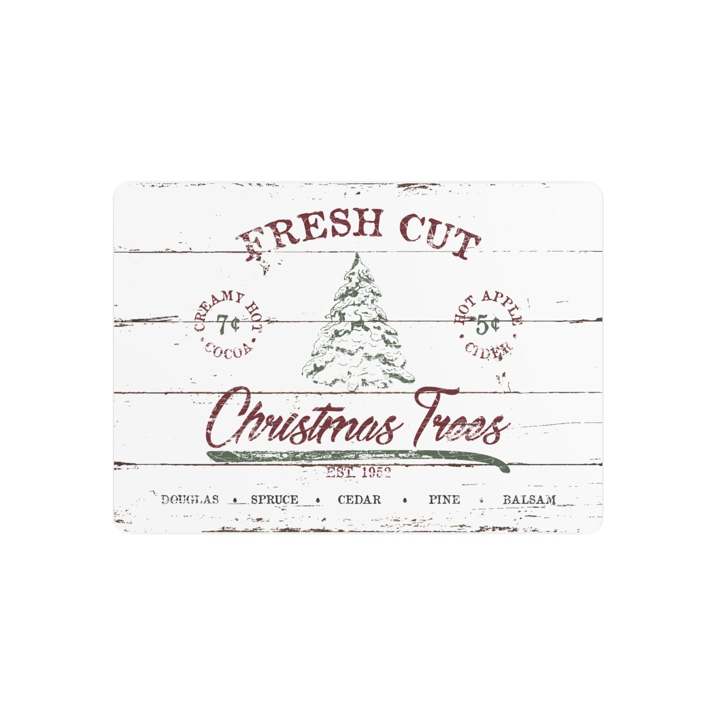 Christmas Trees Sign Rustic Farmhouse Christmas Art Wall