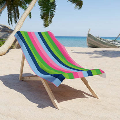 Multi Color Striped Beach Towel