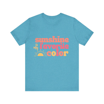 Summer Shirt, Vacation, Beach and Cruise Shirt, Sunshine Is My Favorite Color