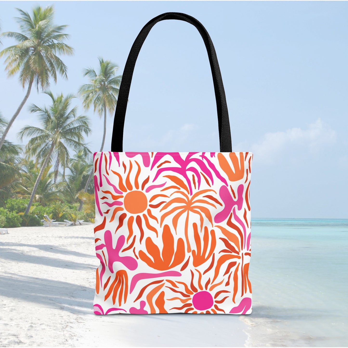 Boho Retro Beach Vibe Tote Bag, Travel Bag, Vacation