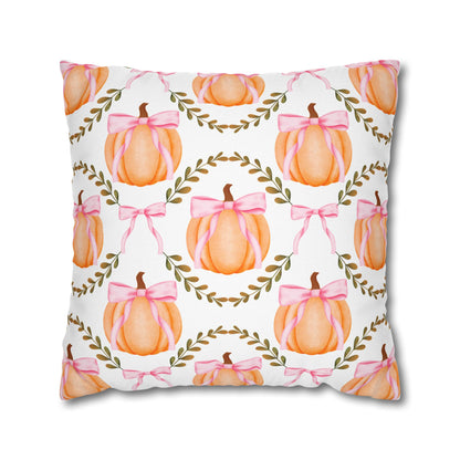 Coquette Pumpkin Pillow Case