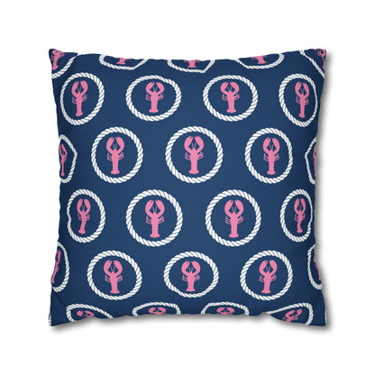 Pink Lobster Pillow Case