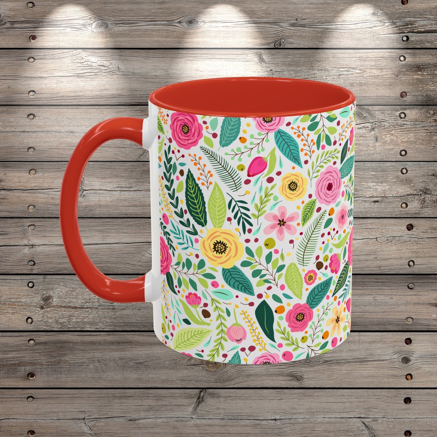 Custom Wildflowers Coffee Mug for Nature Lover Gardener Birthday Gift for Her Mug